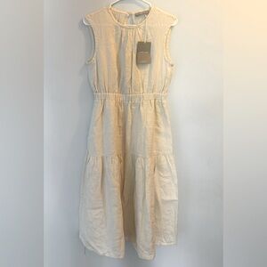 Everlane Linen Open-Back Dress, size 2, NWT